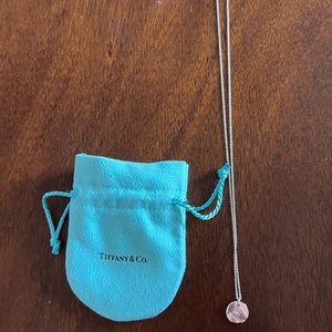 Tiffany and Co. Tiffany Notes Alphabetic Charm Disc Necklace in “L.”